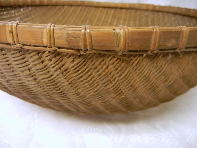 Antique Meiji Period Woven Wicker Bamboo Japanese Basket ikebana eBay