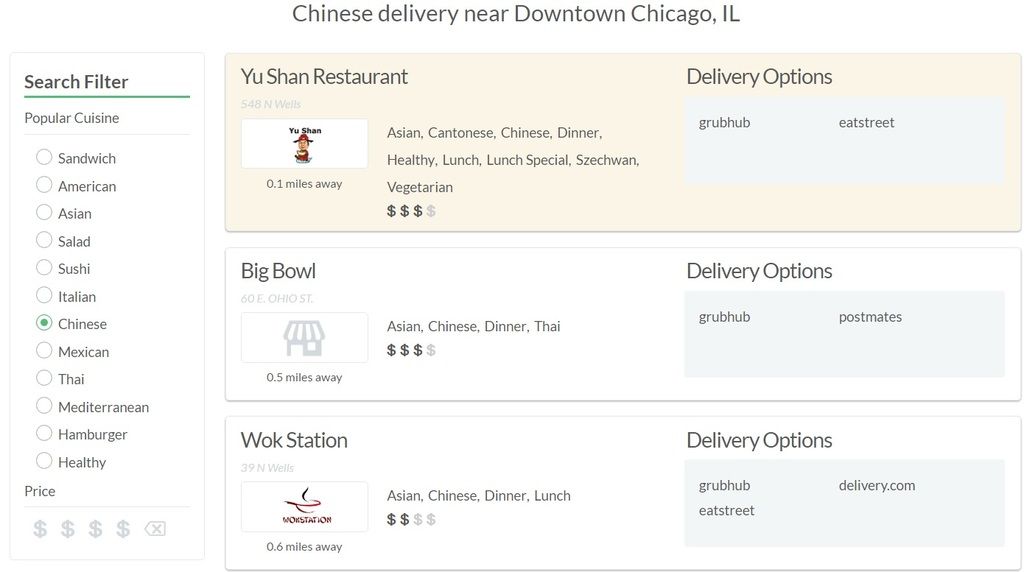 Bootler Chinese Delivery