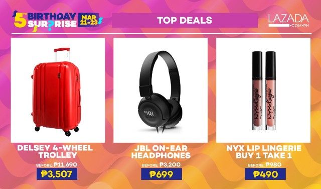 Lazada 5th Birthday 5TH-BDAY-TOPDEALS-SET-1