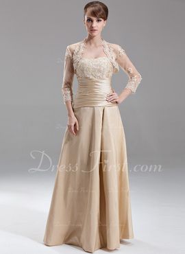  Princess Sweetheart Floor-Length Taffeta Bridesmaid Dress With Ruffle Lace Beading