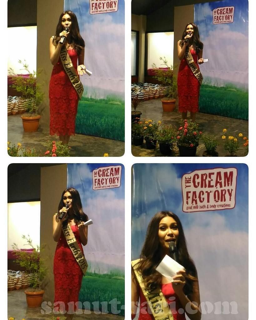 The Cream Factory Brand Ambassador Miss Earth 2015 Angelia Ong