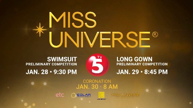 TV5 to Air Exclusive Coverage of the 65th Miss Universe Swimsuit and Evening Gown Competition