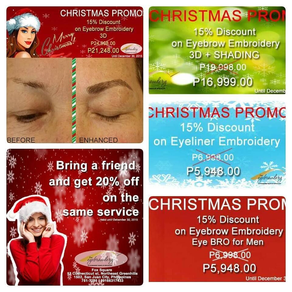 The Eyebrowdery Christmas Discounts