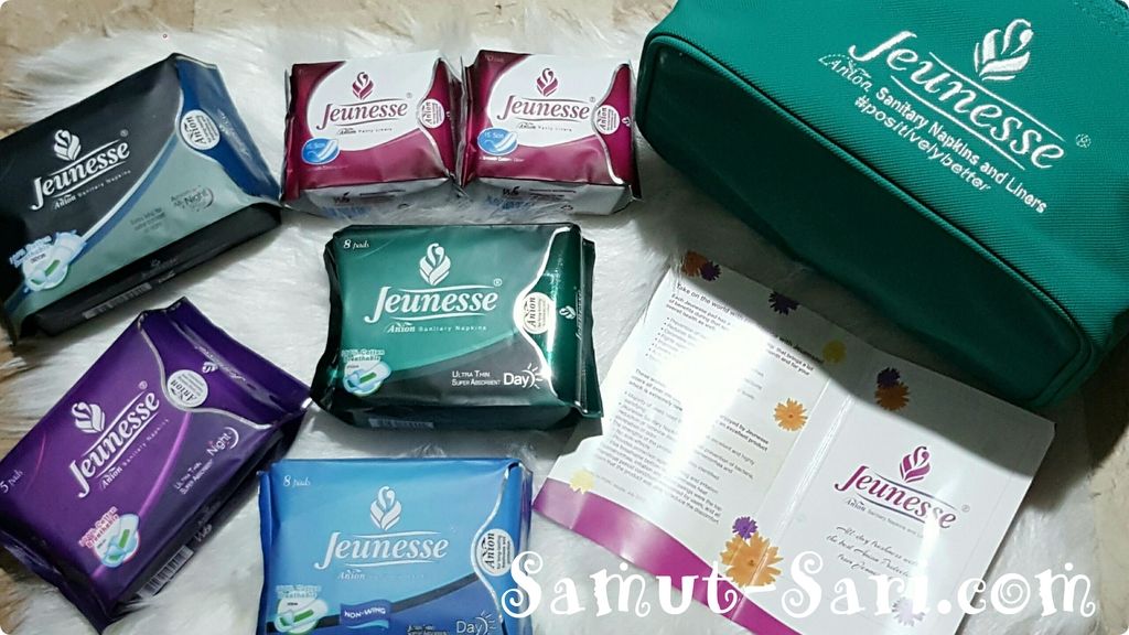 Jeunesse Anion sanitary napkin and liner