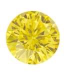 Fancy vivid yellow round diamond