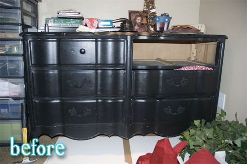 damask dresser