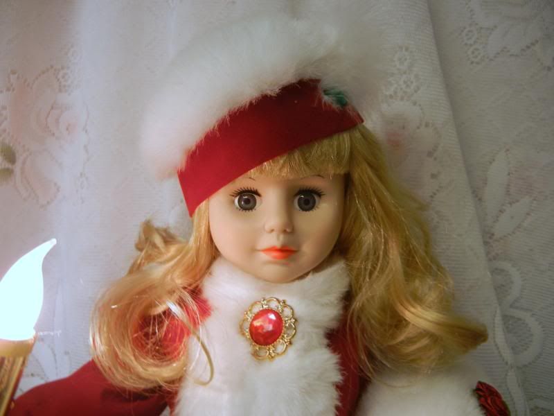 Vintage Animated Telco MOTION ette Electric Christmas Santa Girl 