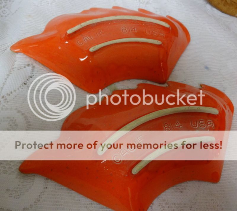 Vintage California Pottery USA Lazy Susan Chip Dip Vegetable Tray 6pc