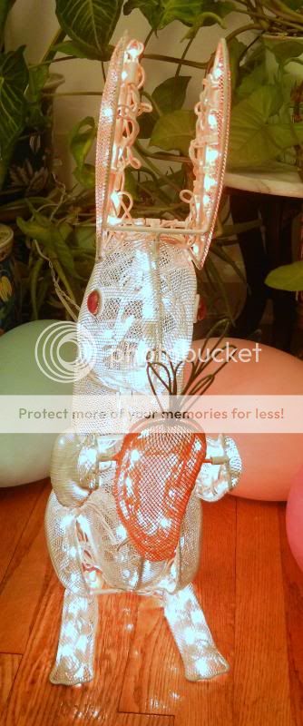 Holiday Easter Bunny Animated Motion Lighted Display  