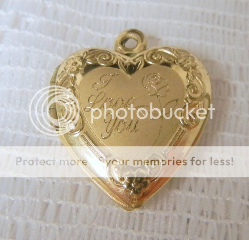 Sweetheart I Love You Rose Heart Locket 14k Gold Filled Ebay