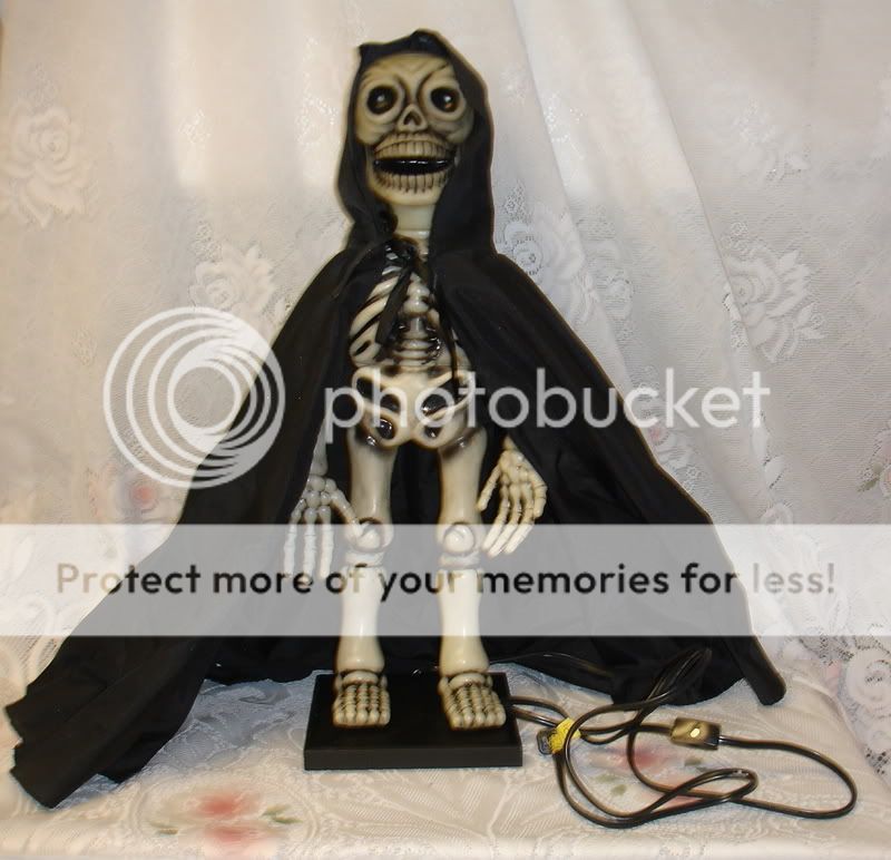 Vntg Rare Telco Animated Motion Halloween Skeleton 1988  