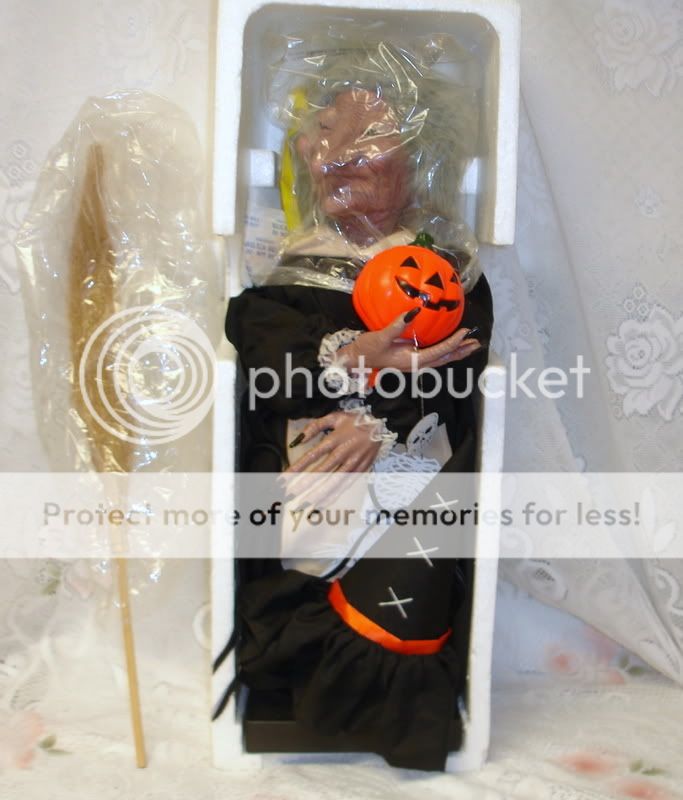 Rare Vintage Telco Animated Motion Halloween Witch 1988  