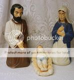   Up Blowmold CHRISTMAS Nativity Window Outdoor Rare 18 tall  