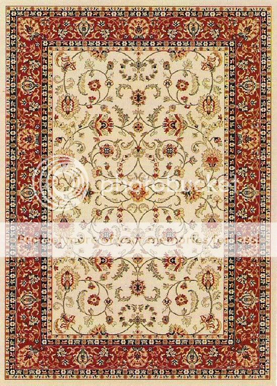 CLASSIC ANTIQUE IVORY FLORAL TRADITIONAL 10x13 AREA RUG  