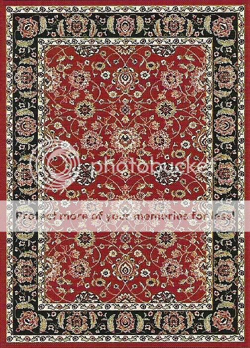 Royalty Red Floral Traditional Area Rug ALL SIZES  